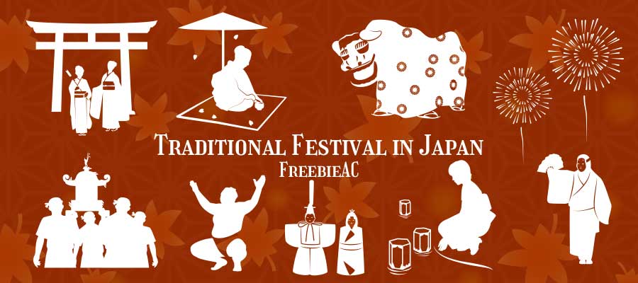 Japanese traditional event / entertainment silhouette