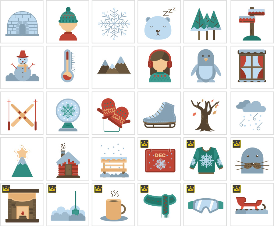 ไอคอนฤดูหนาว