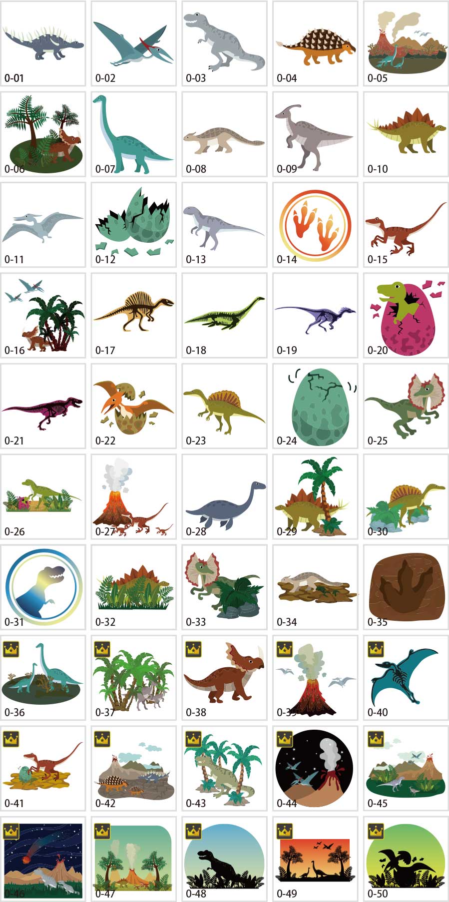 Illustration of the dinosaur era