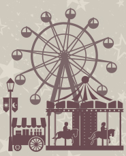 Amusement park / theme park silhouette