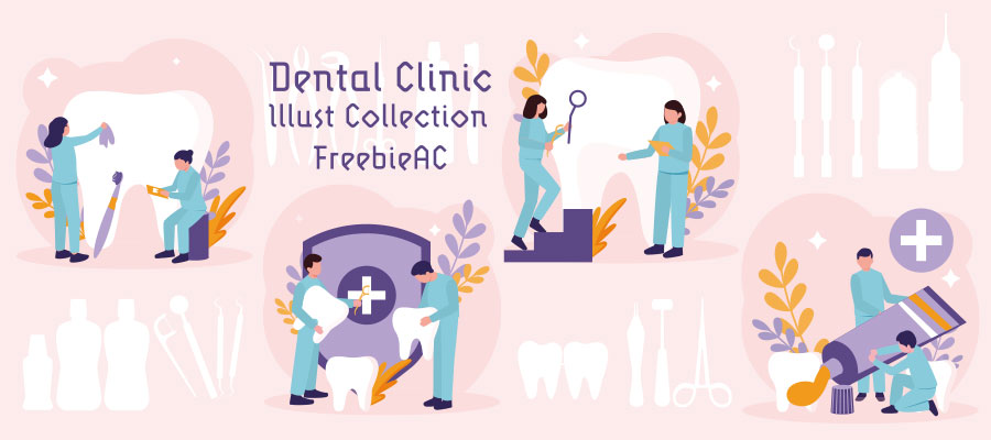 Dentist illustration collection
