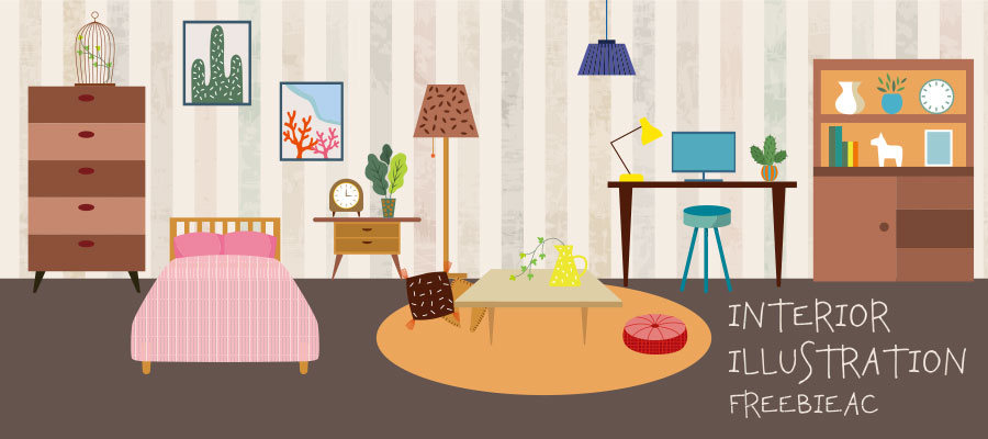 Cute interior illustration