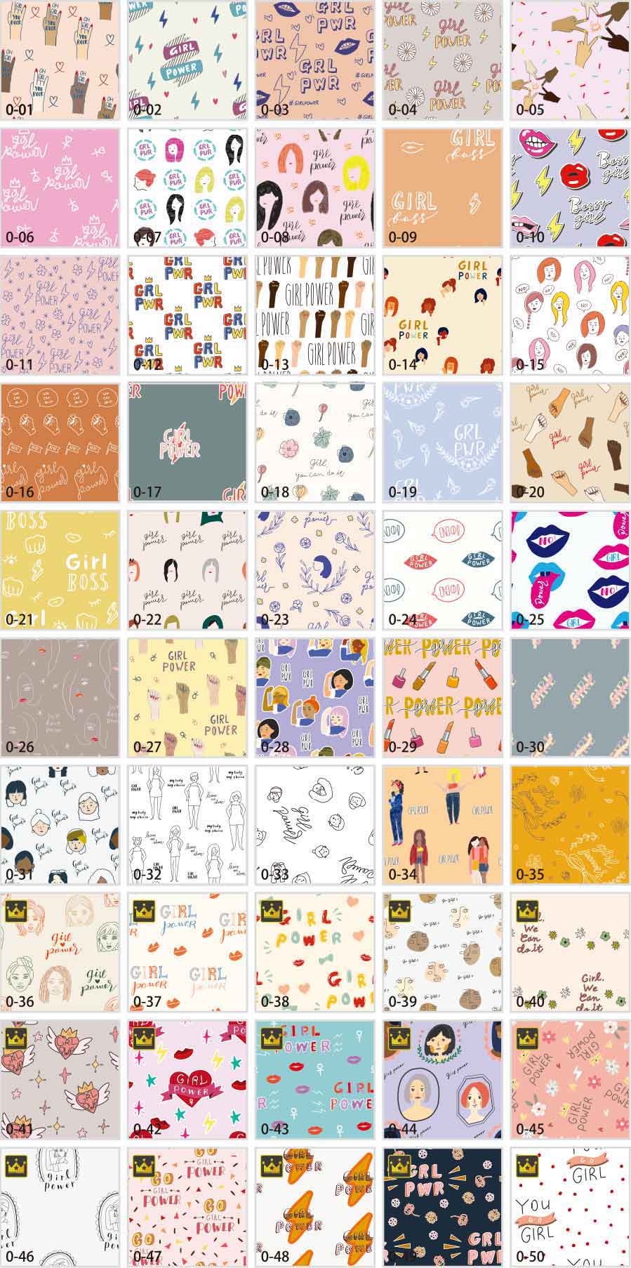 ガールパワーパターン