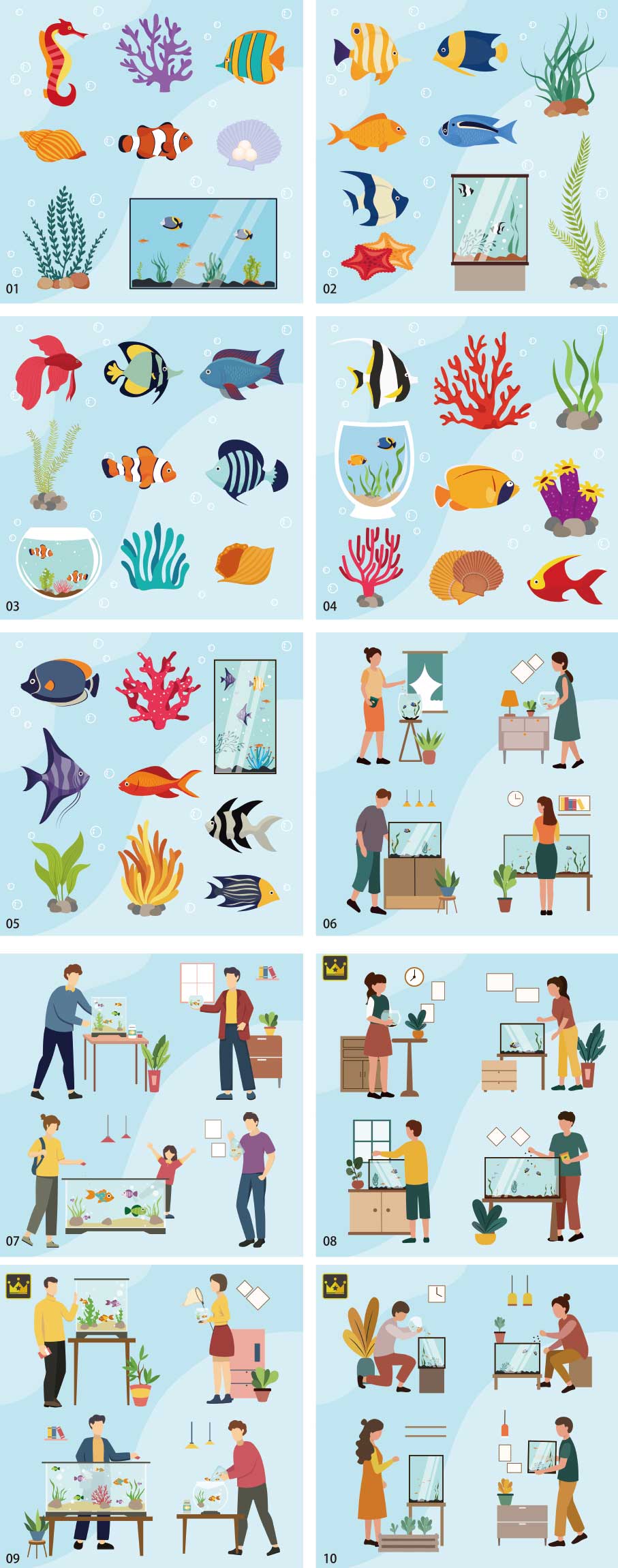 Aquarium Illustration Collection