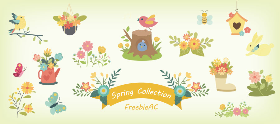 Spring illustration collection
