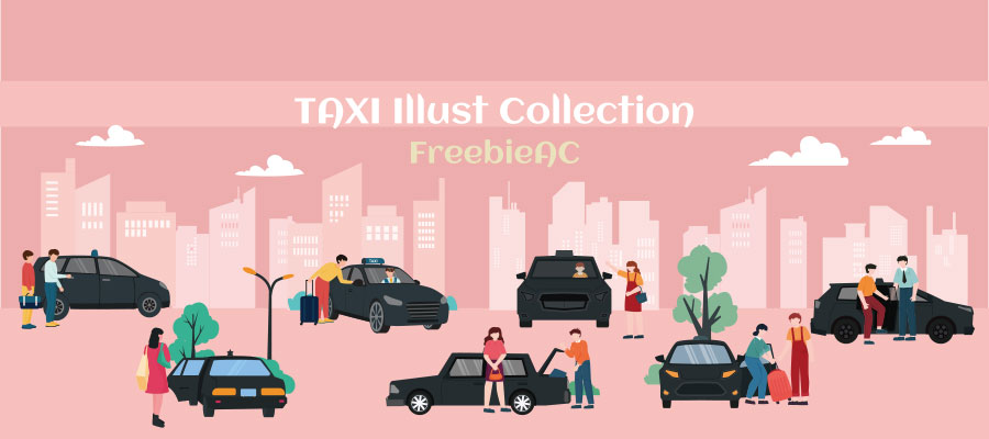 Taxi illustration collection