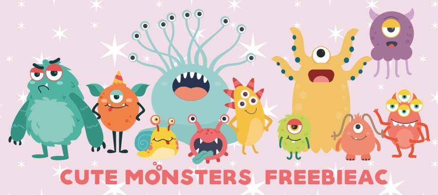 Cute monster illustration collection