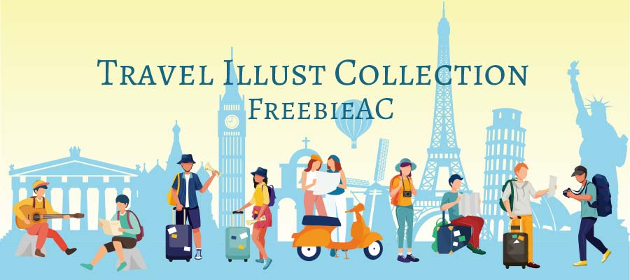 Travel illustration collection