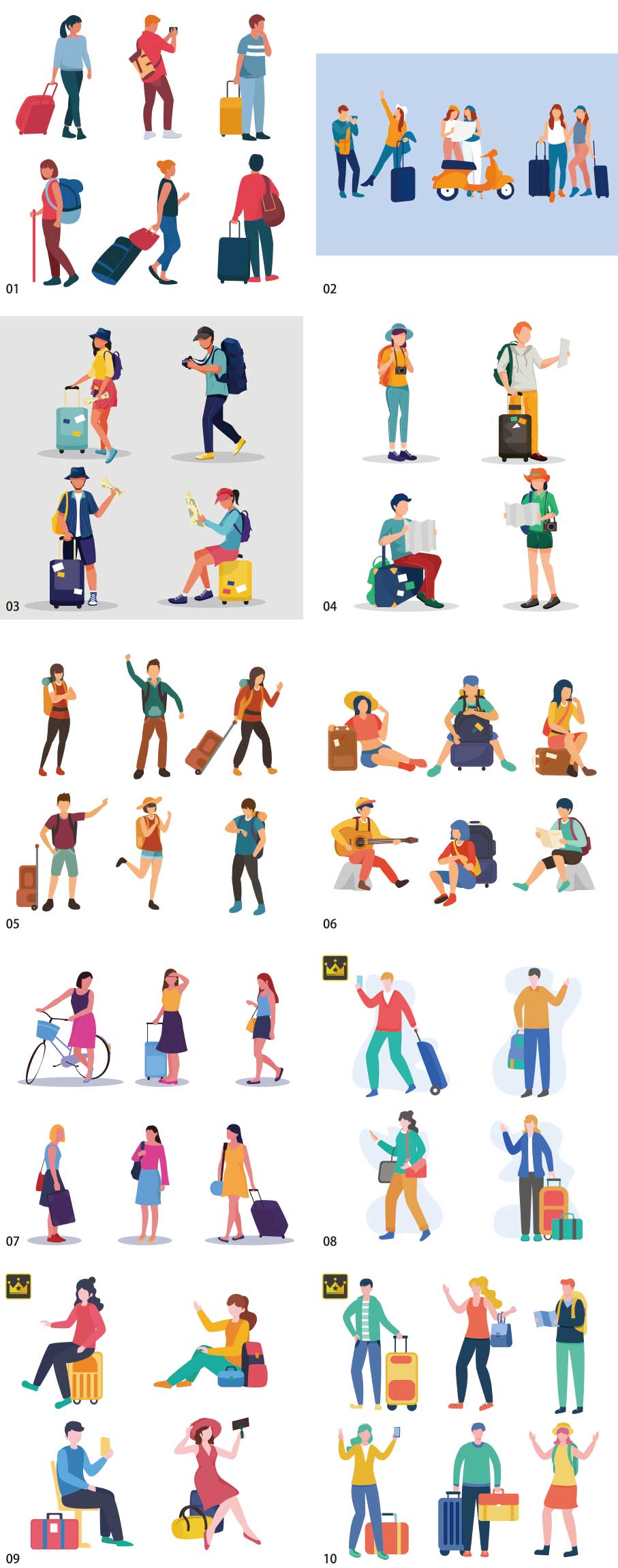 Travel illustration collection