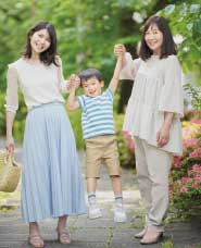 Japanese photos of three generations