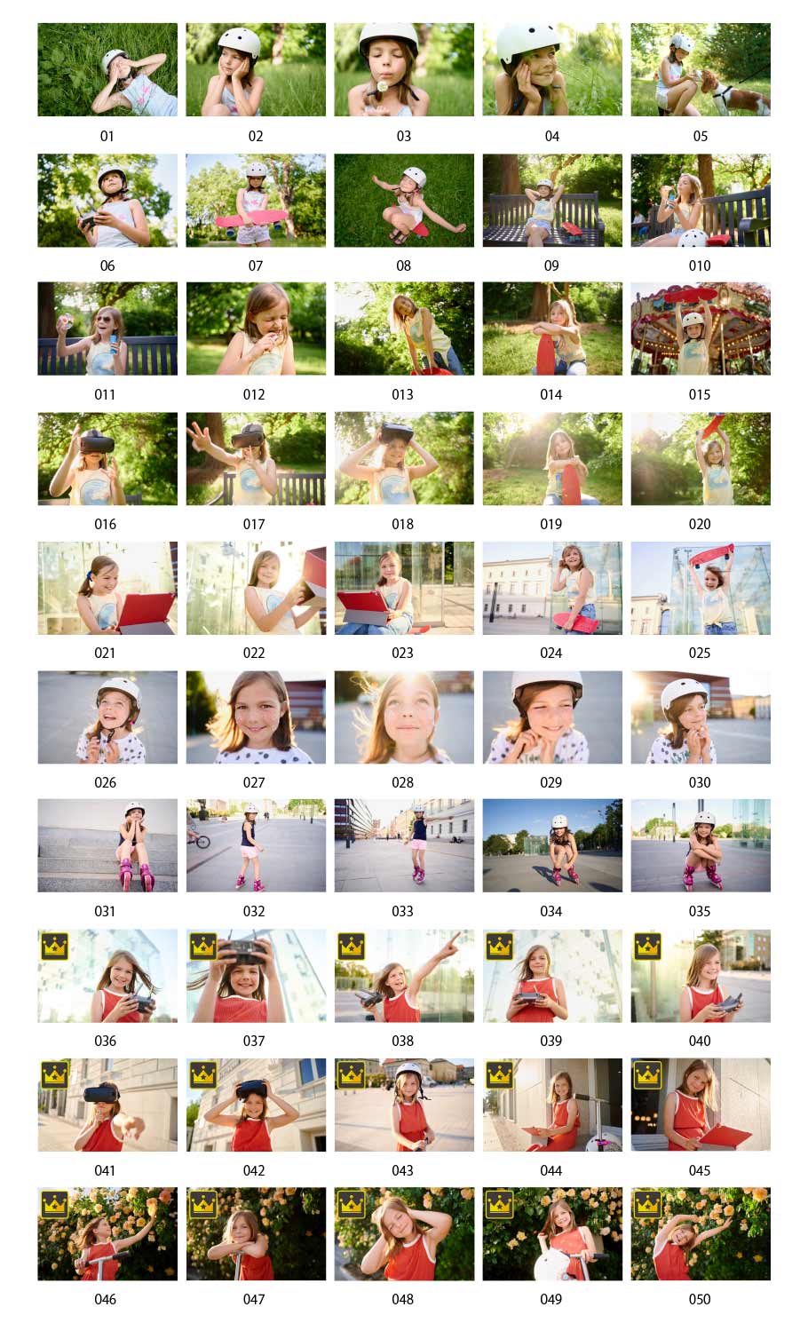 外で遊ぶ少女の写真