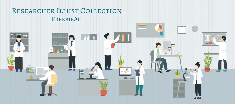 Researcher Illustration Collection