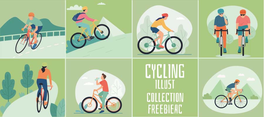 Cycling illustration collection