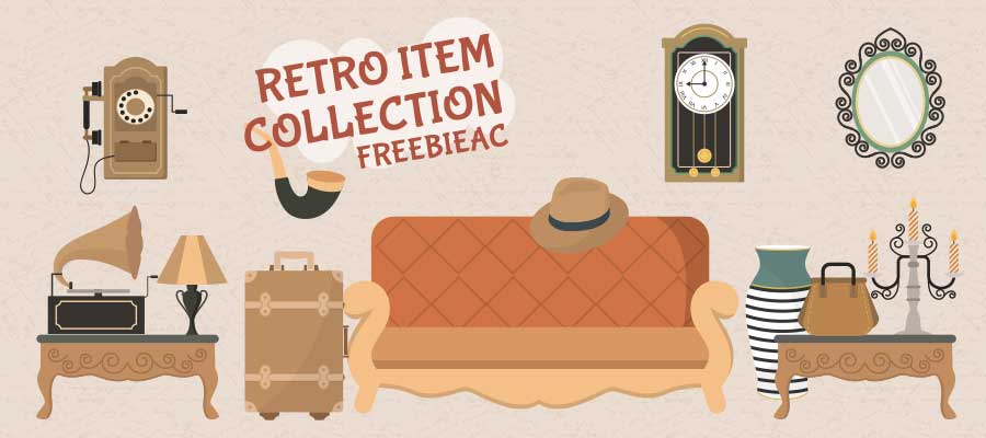 Retro illustration collection