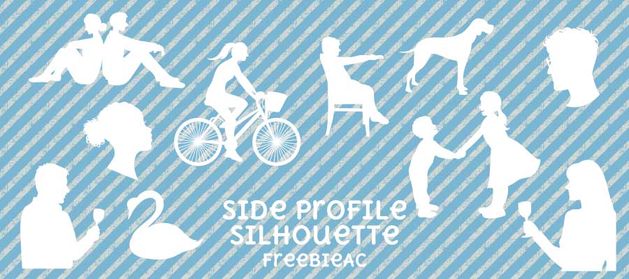 サイドアングルシルエット