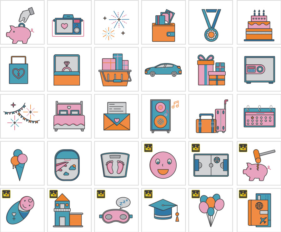 ไอคอนความสุข