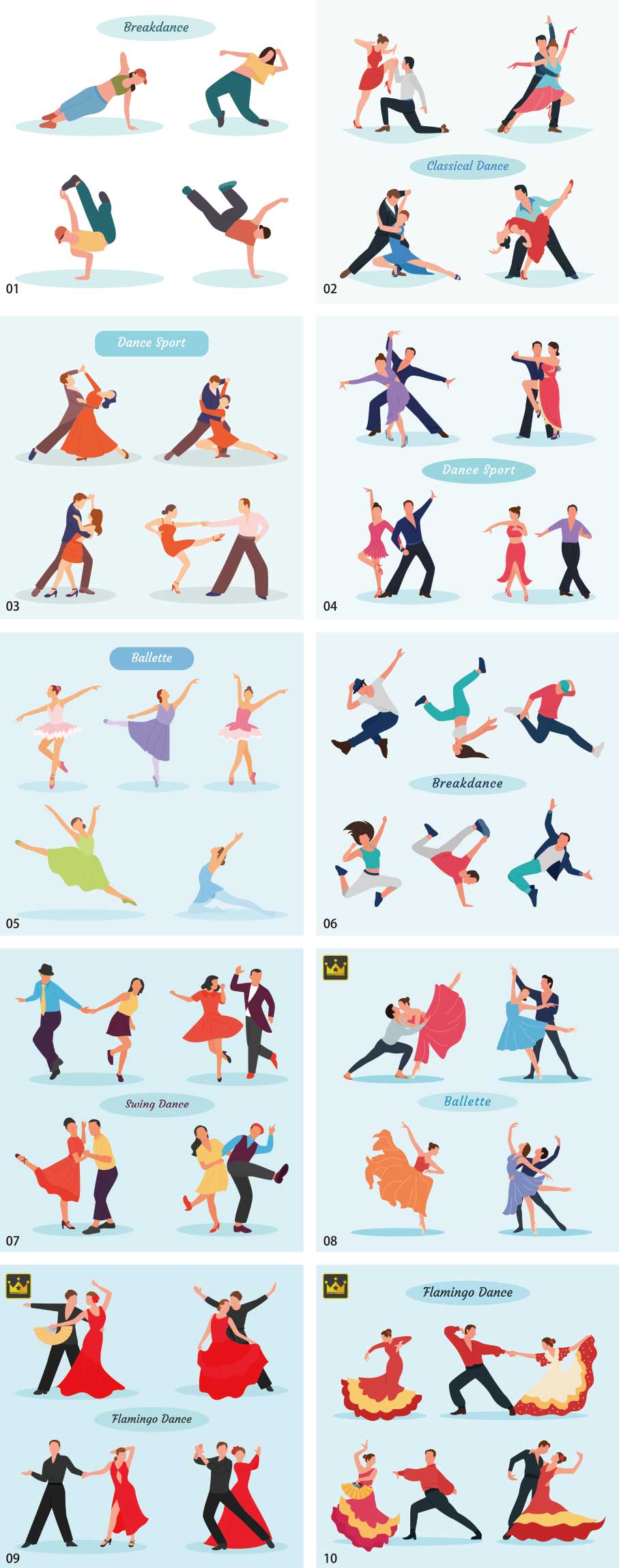 Dance illustration collection