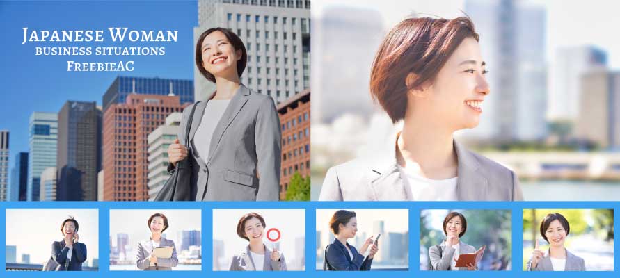 Photos of Japanese business women 