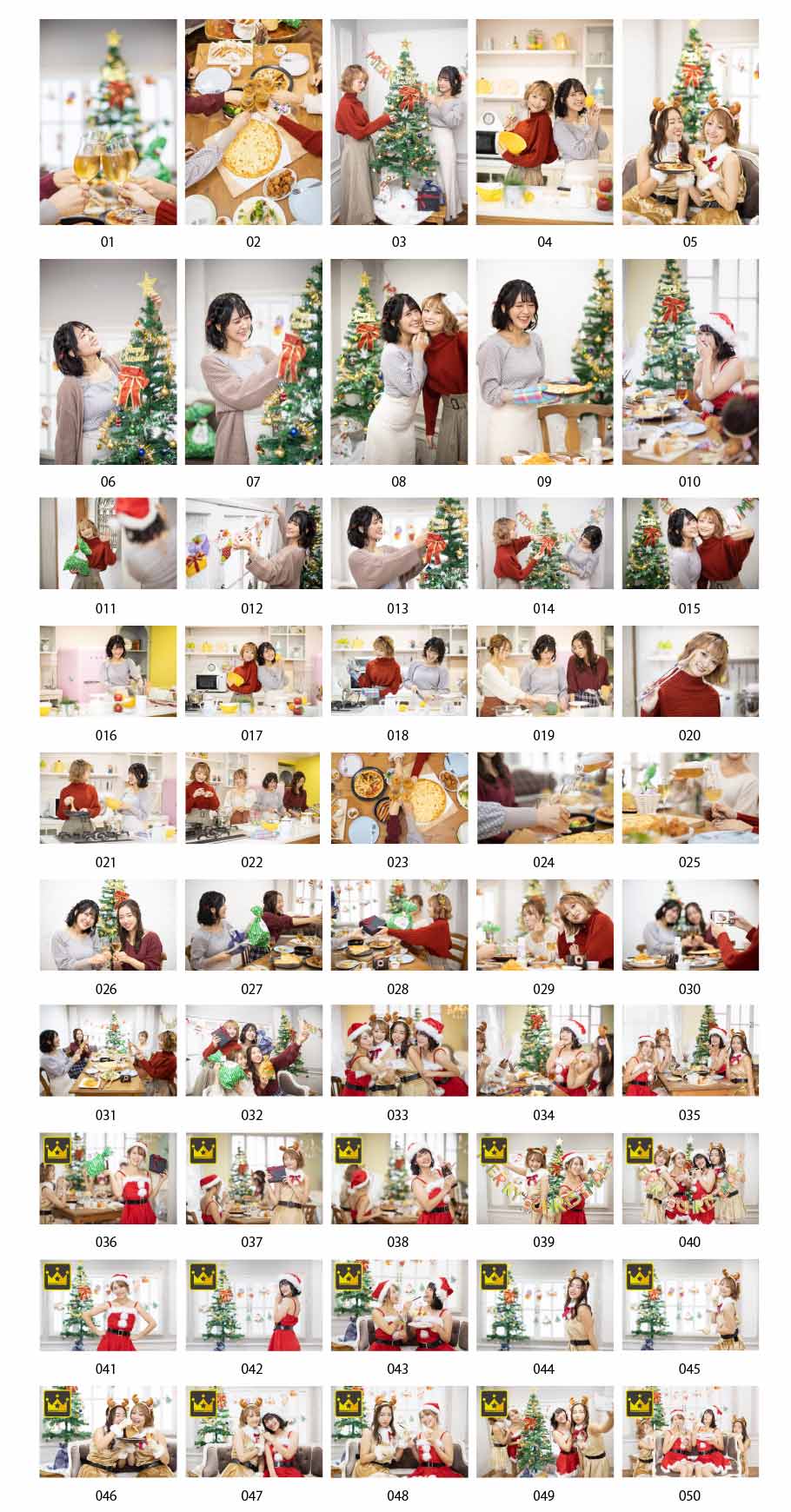 Hình ảnh tiệc Giáng sinh của các cô gái