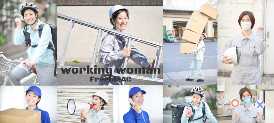 働く日本人女性の写真