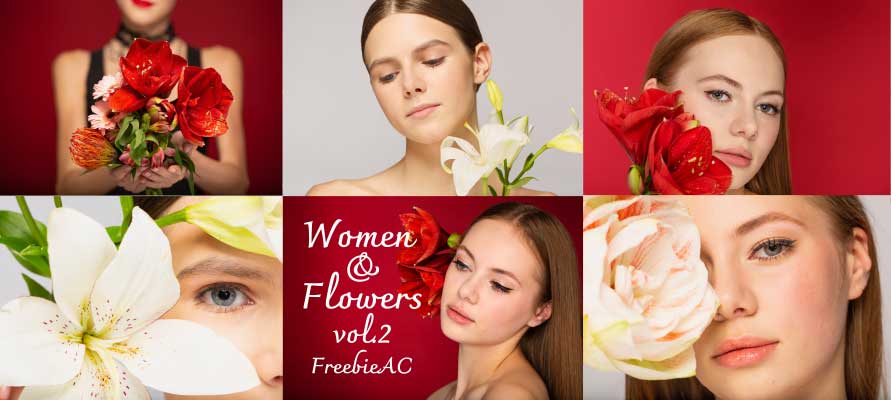 花と女性の写真 vol.2