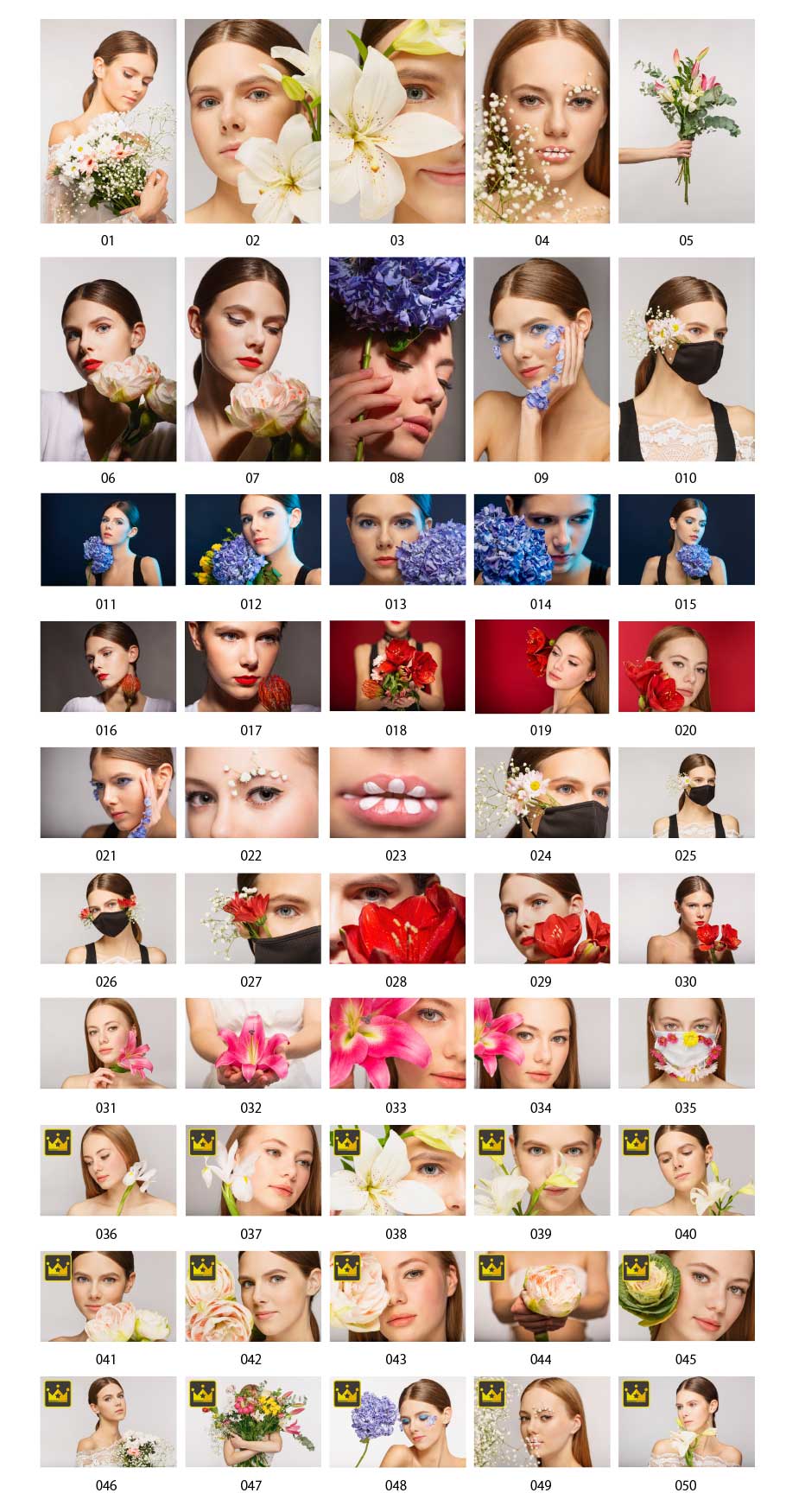 花と女性の写真 vol.2