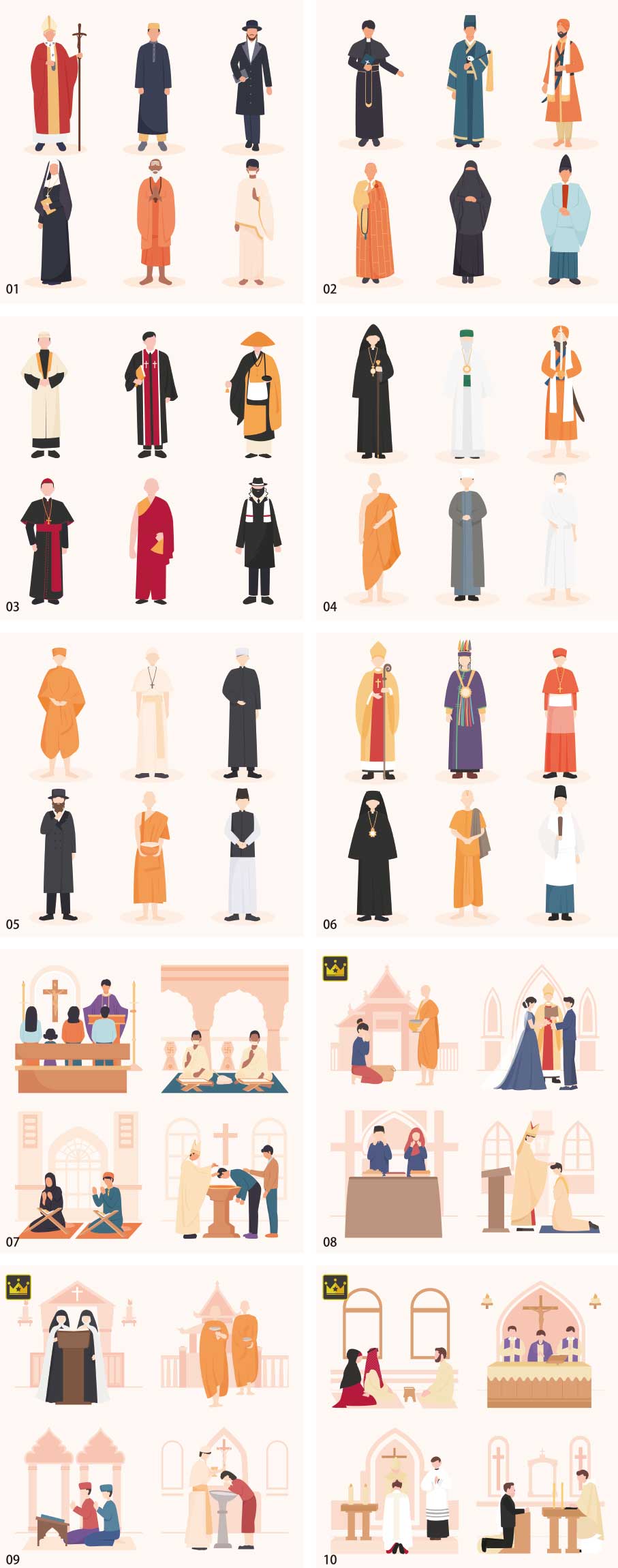 Religious illustration collection