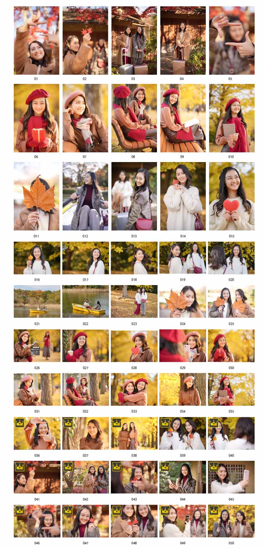 Bức ảnh chụp chuyến du lịch mùa thu / đông của người phụ nữ Nhật Bản