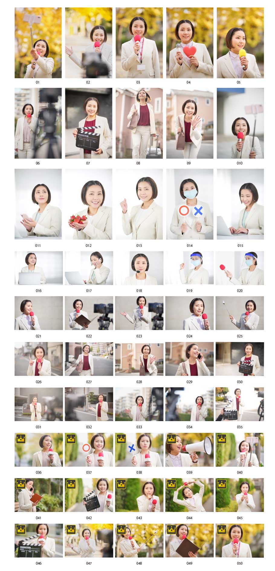 日本人女性レポーターの写真