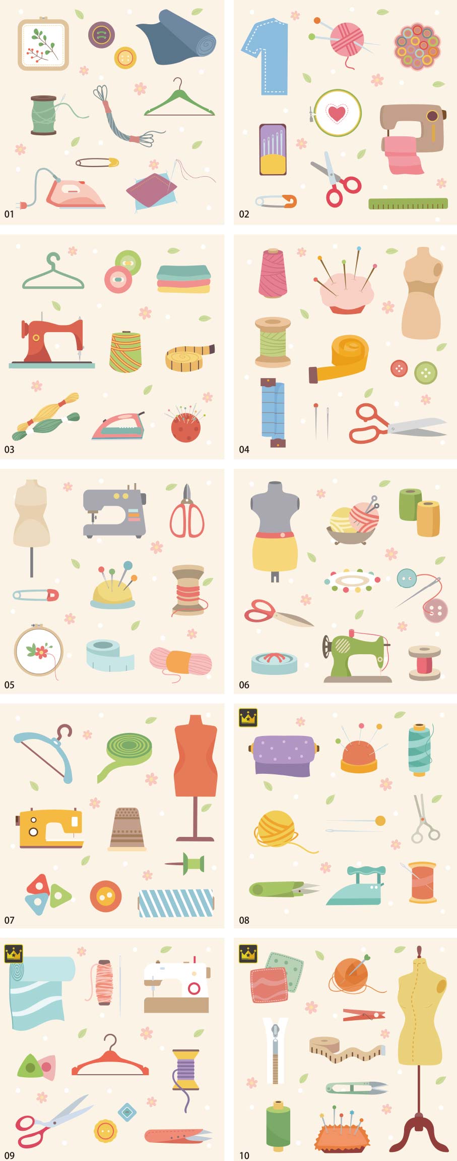 Sewing clipart and illustrations