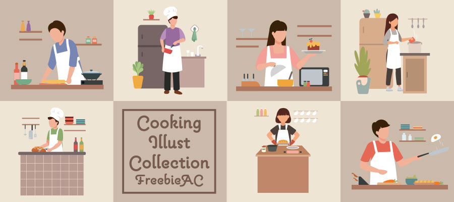 Cooking illustration collection