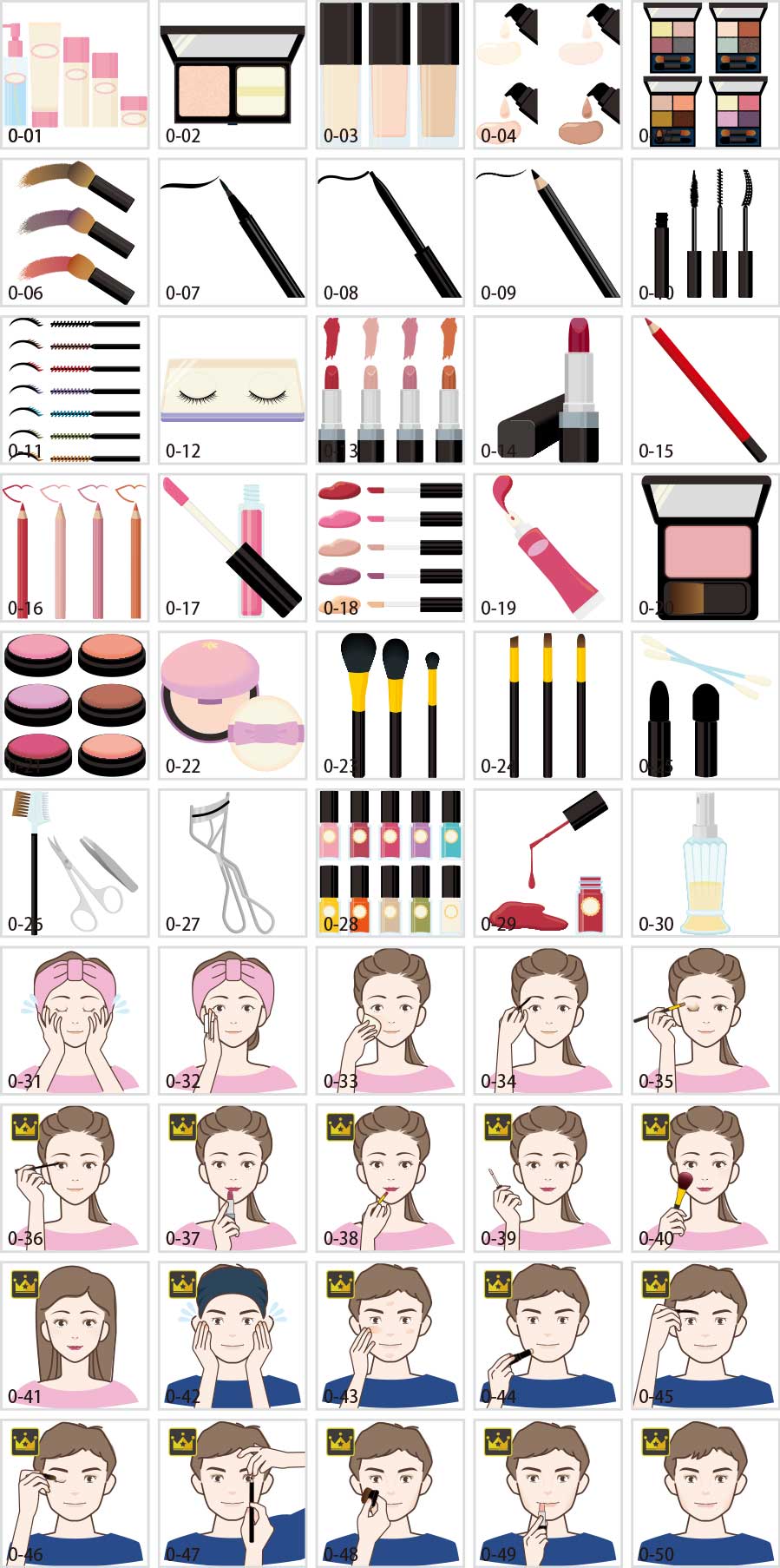 Makeup illustration
