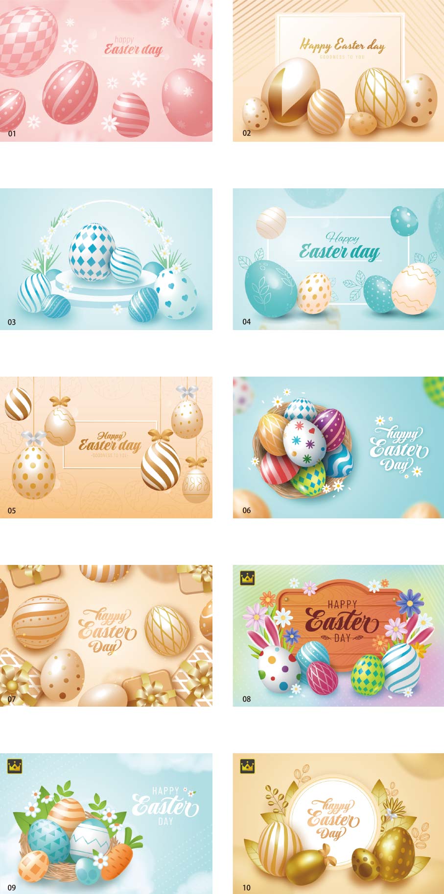 Easter 3D background vol2