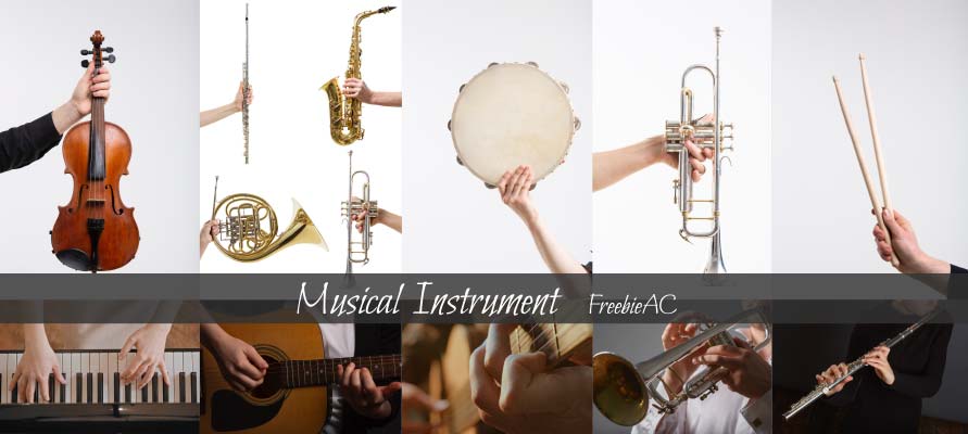 Pictures of various musical instruments