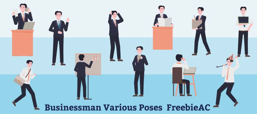 Businessman illustration collection