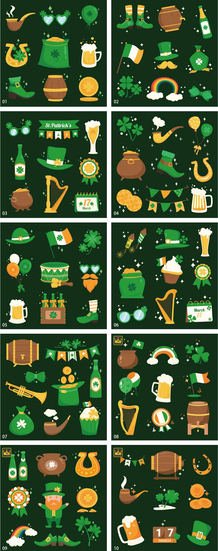 St. Patrick's Day Illustration Collection