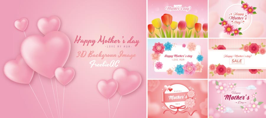 Mother's Day 3D Background vol.1