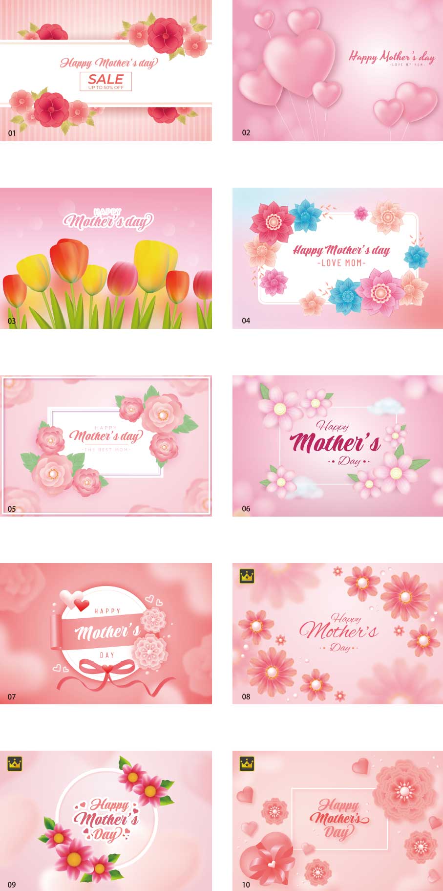 Mother's Day 3D Background vol.1