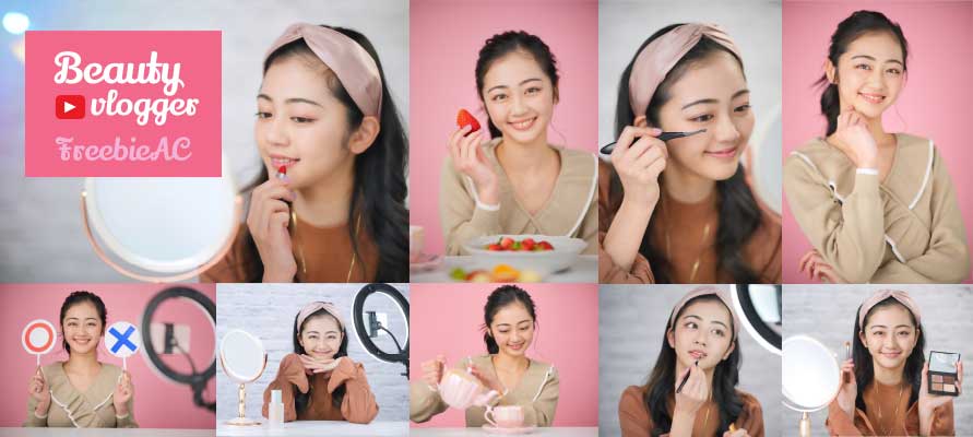 Photos of beauty vloggers