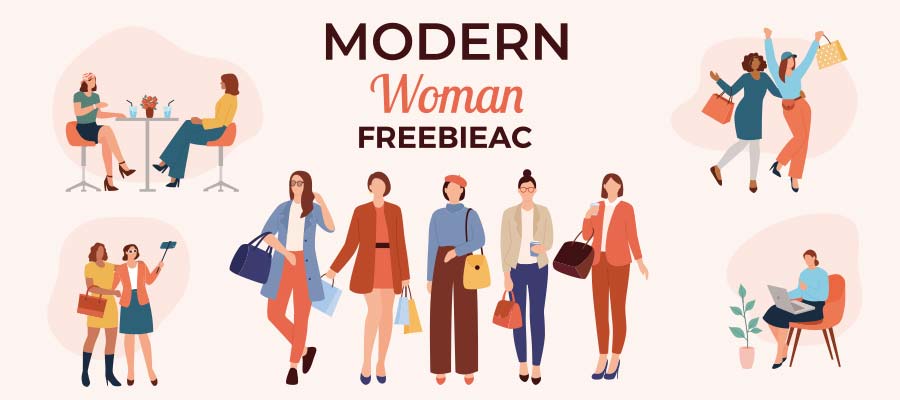 현대 여성 일러스트 컬렉션