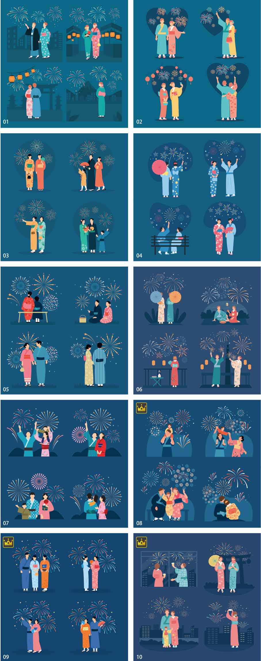 Bộ sưu tập minh họa màn hình pháo hoa