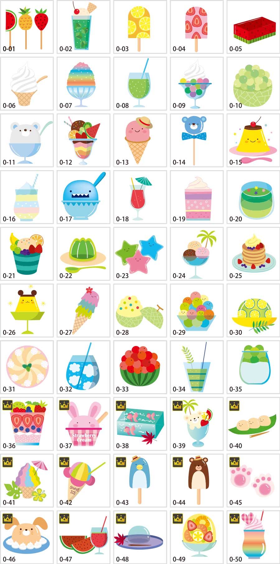 Summer sweets illustration