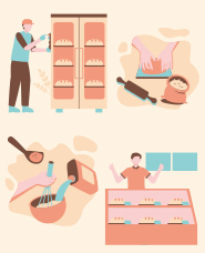 Bakery illustration collection