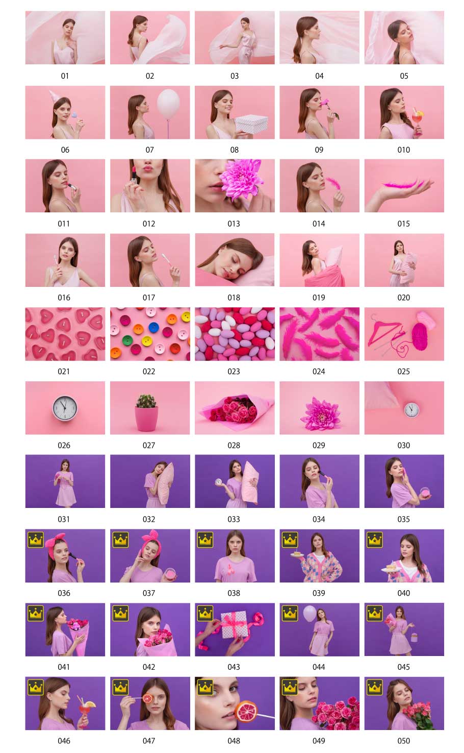 Pink and purple images