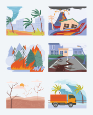 Disaster illustration collection