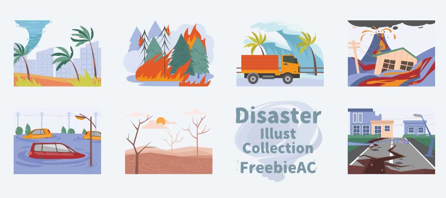 Disaster illustration collection
