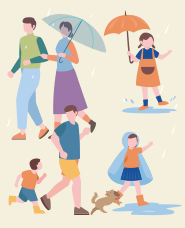 Rainy day illustration collection vol.2