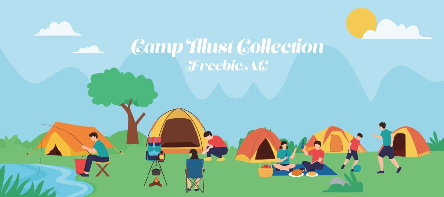 Camp illustration collection