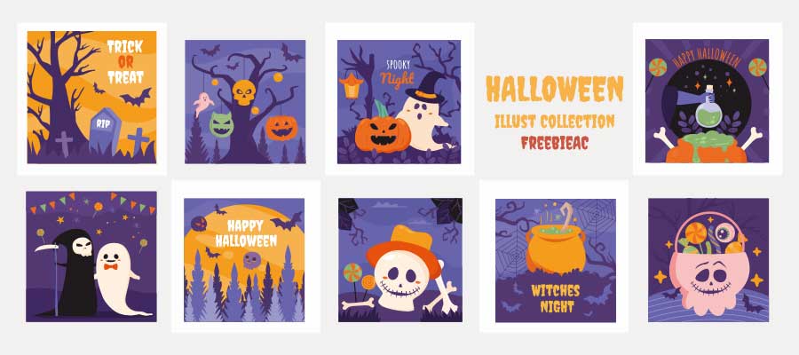 Halloween illustration collection