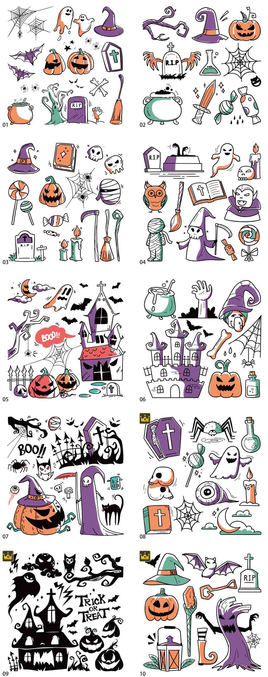 Bộ sưu tập minh họa Halloween vol.5